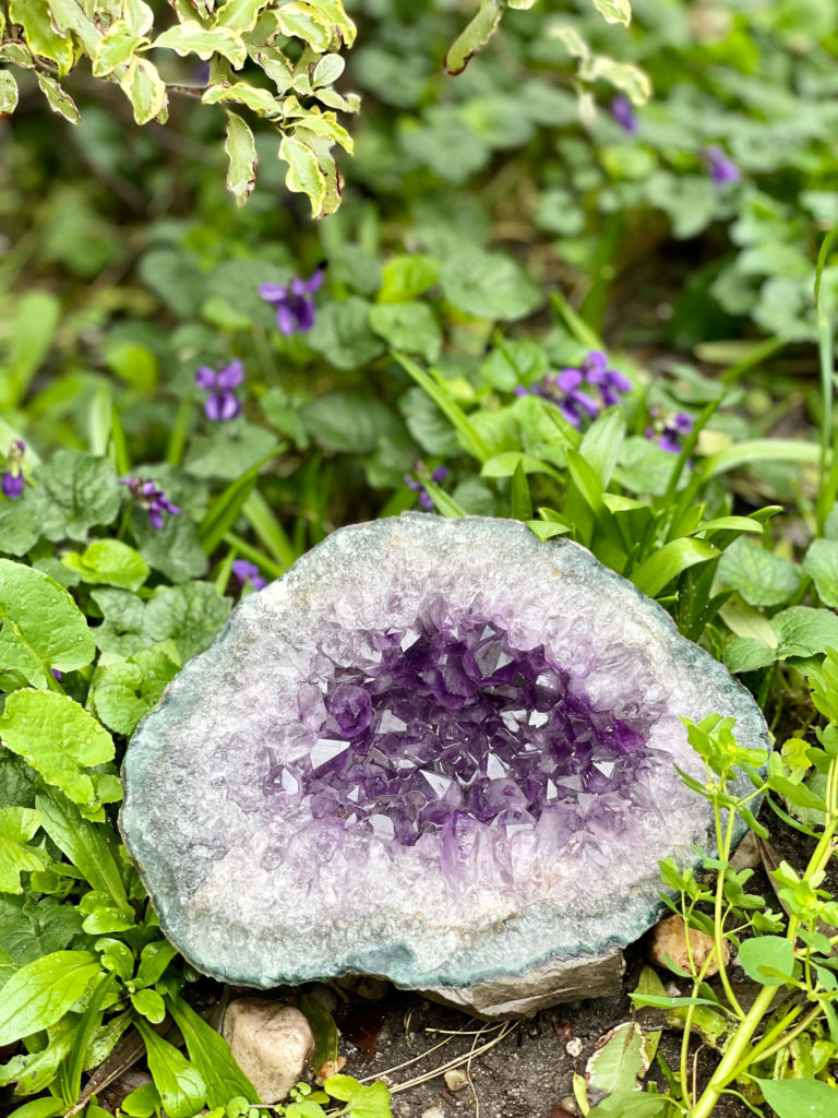 amethyste pierre naturelle Belle de lune