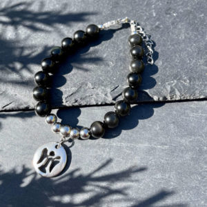 bracelet en obsidienne belle de lune