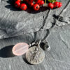 collier-medaille-quartz-rose-belle-de-lune-4957 Talisman Valentine / Quartz rose