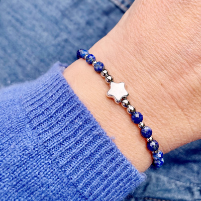 bracelet femme lapis lazuli belle de lune