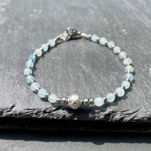 bracelet femme aigue marine belle de lune