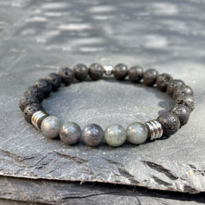 Bracelet homme en œil de tigre Gabriel - Belle de lune