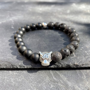 bracelet homme obsidienne belle de lune