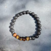 bracelet homme oeil de tigre belle de lune