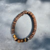 bracelet homme oeil de tigre belle de lune