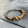 bracelet homme oeil de tigre belle de lune