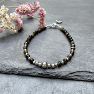 bracelet obsidienne belle de lune