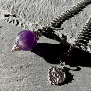 pendule divinatoire amethyste belle de lune