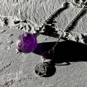 pendule divinatoire amethyste belle de lune