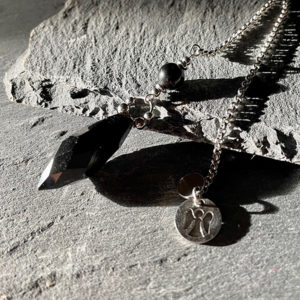 pendule divinatoire obsidienne belle de lune