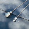 pendule divinatoire en labradorite belle de lune