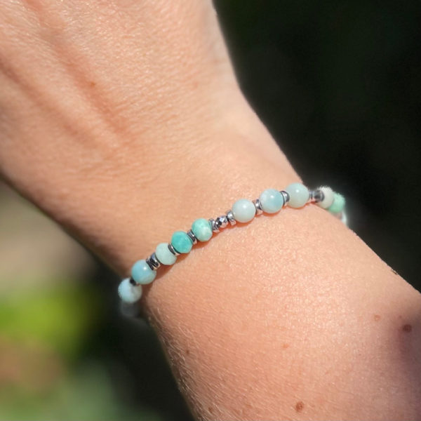 bracelet amazonite femme belle de lune