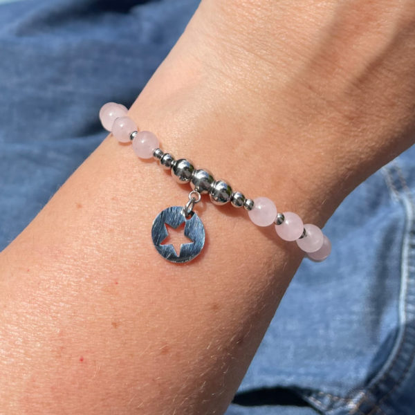 bracelet quartz rose femme belle de lune