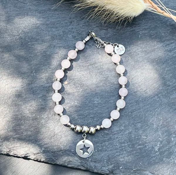 bracelet quartz rose femme belle de lune