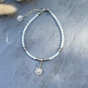 bracelet aigue marine belle de lune