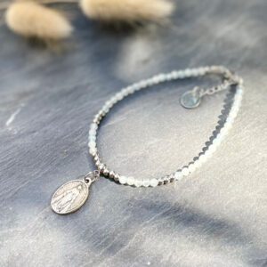 bracelet aigue marine belle de lune