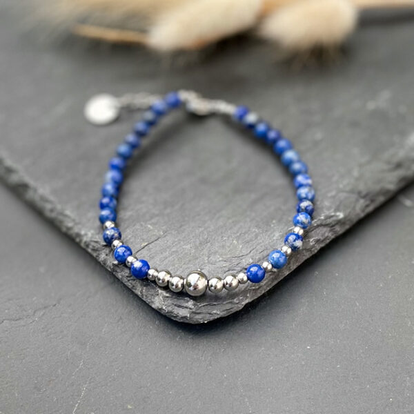 bracelet lapis lazuli belle de lune