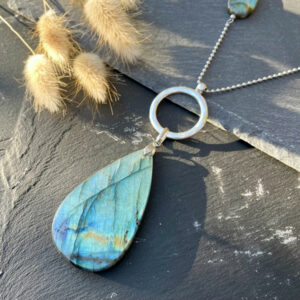 collier labradorite femme belle de lune