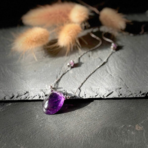 collier amethyste belle de lune