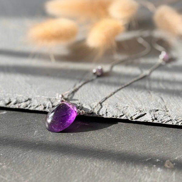 collier amethyste belle de lune