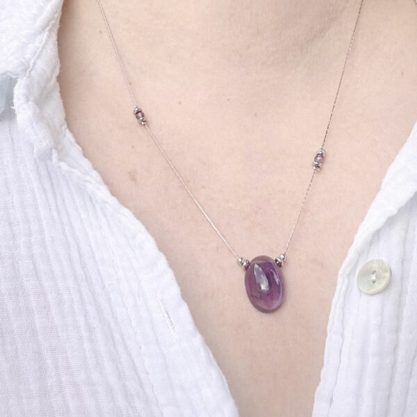 collier amethyste belle de lune