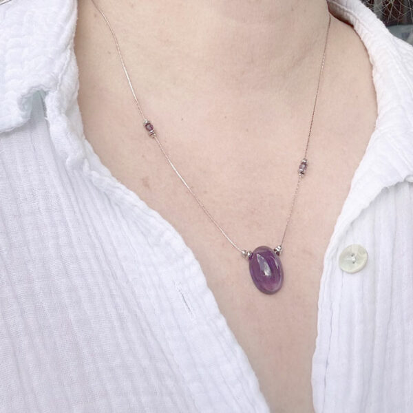 collier amethyste belle de lune