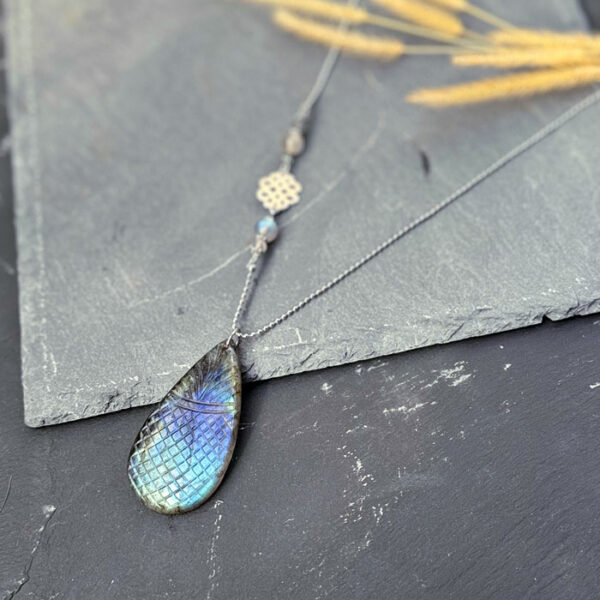 collier labradorite belle de lune