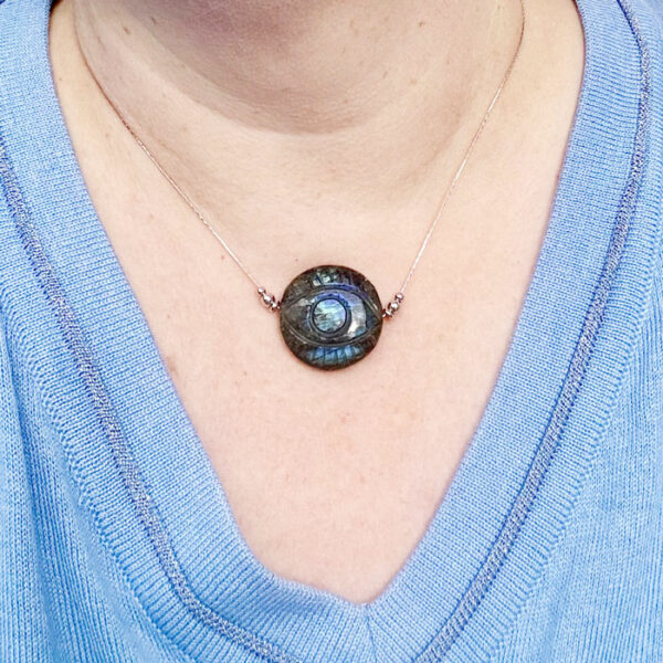 collier labradorite belle de lune