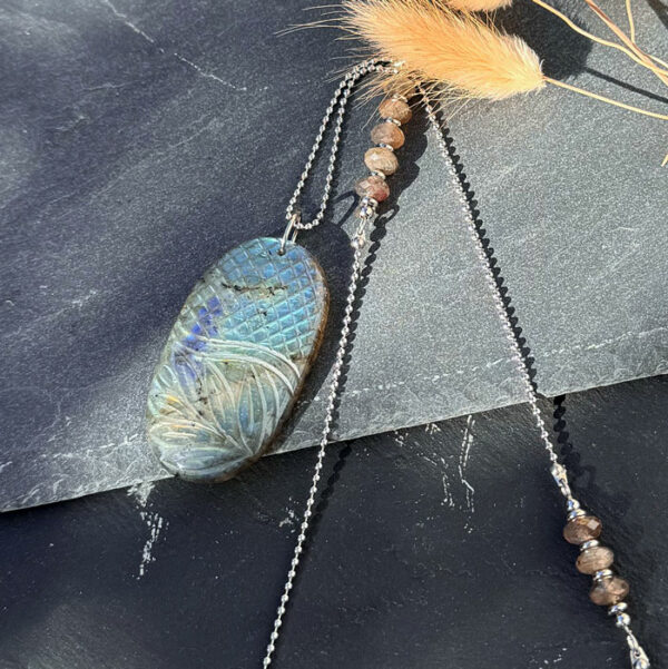 collier labradorite belle de lune