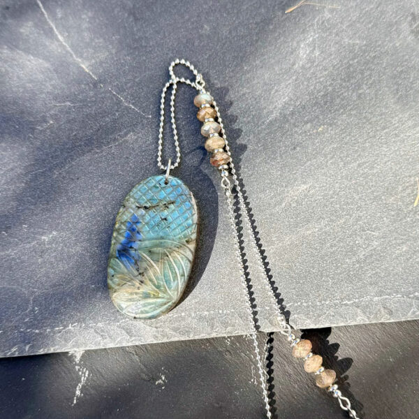 collier labradorite belle de lune