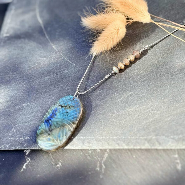 collier labradorite belle de lune