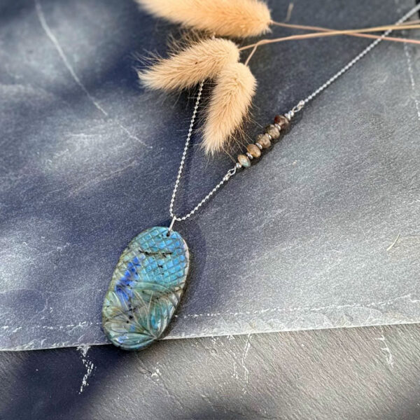 collier labradorite belle de lune