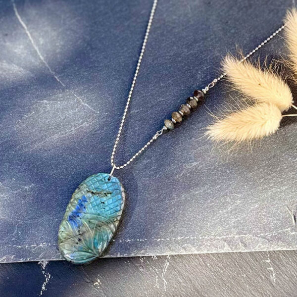 collier labradorite belle de lune