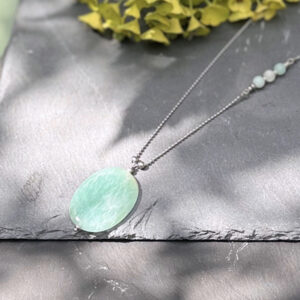 collier amazonite belle de lune