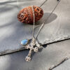Collier labradorite Croix belle de lune5024 Collier labradorite Croix belle de lune