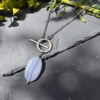 collier calcedoine belle de lune