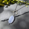 collier calcedoine belle de lune