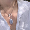 collier calcedoine belle de lune