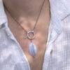 collier calcedoine belle de lune