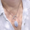 collier calcedoine belle de lune