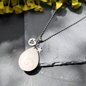 collier oeil sainte lucie belle de lune