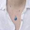 collier femme apatite belle de lune