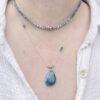 collier femme apatite belle de lune