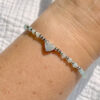 bracelet aigue-marine femme belle de lune