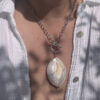 collier femme nacre belle de lune