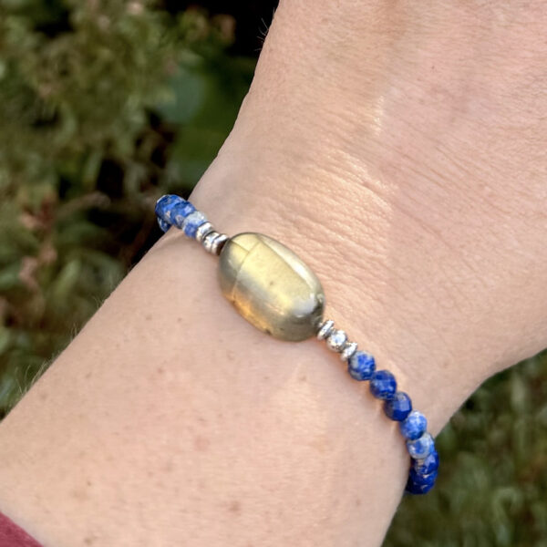 bracelet labradorite femme belle de lune