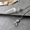 pendule divinatoire selenite belle lune