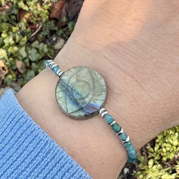 bracelet labradorite femme belle de lune