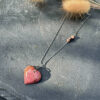 collier en rhodonite pierre naturelle Belle de lune