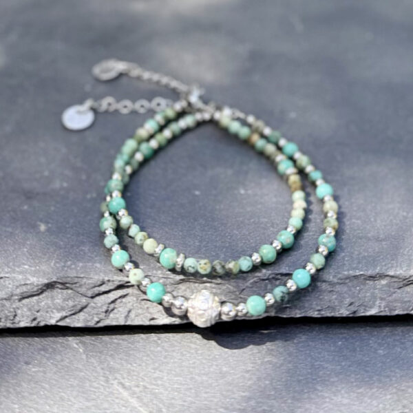 bracelet turquoise pierre naturelle belle de lune